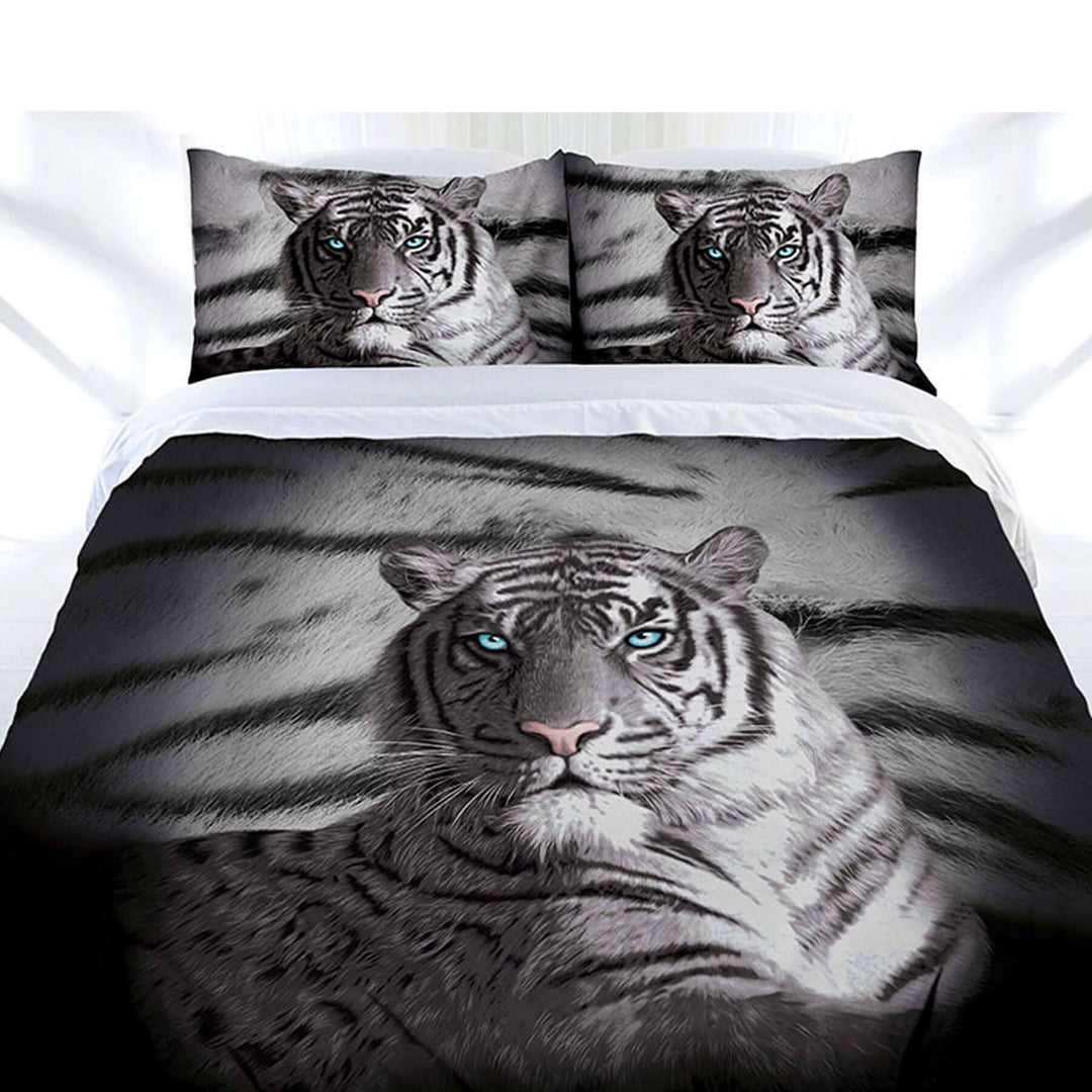 _label_, DSZ Product, feed-cond-new, feed-sl-free shipping, free-shippingJust Home Blue Eyes Stripes Tiger Quilt Cover Set Double - Premium Home & Garden > Bedding > Duvet Covers from Just Home ! Shop Online Buy Now at S & D's Value Store Family Business Best Customer Service_label_, DSZ Product, feed-cond-new, feed-sl-free shipping, free-shipping