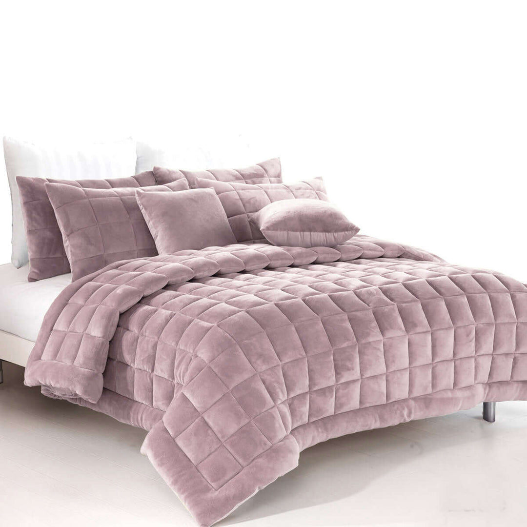 _label_, DSZ Product, feed-cond-new, feed-sl-free shipping, free-shippingAlastairs Augusta Faux Mink Quilt / Comforter Set Blush Double - Premium Home & Garden > Bedding > Duvet Covers from Alastairs ! Shop Online Buy Now at S & D's Value Store Family Business Best Customer Service_label_, DSZ Product, feed-cond-new, feed-sl-free shipping, free-shipping