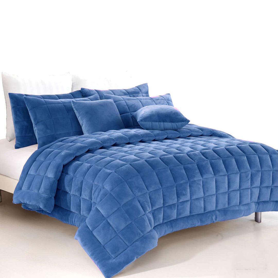 _label_, DSZ Product, feed-cond-new, feed-sl-free shipping, free-shippingAlastairs Augusta Faux Mink Quilt / Comforter Set Denim King - Premium Home & Garden > Bedding > Bed Sheets from Alastairs ! Shop Online Buy Now at S & D's Value Store Family Business Best Customer Service_label_, DSZ Product, feed-cond-new, feed-sl-free shipping, free-shipping