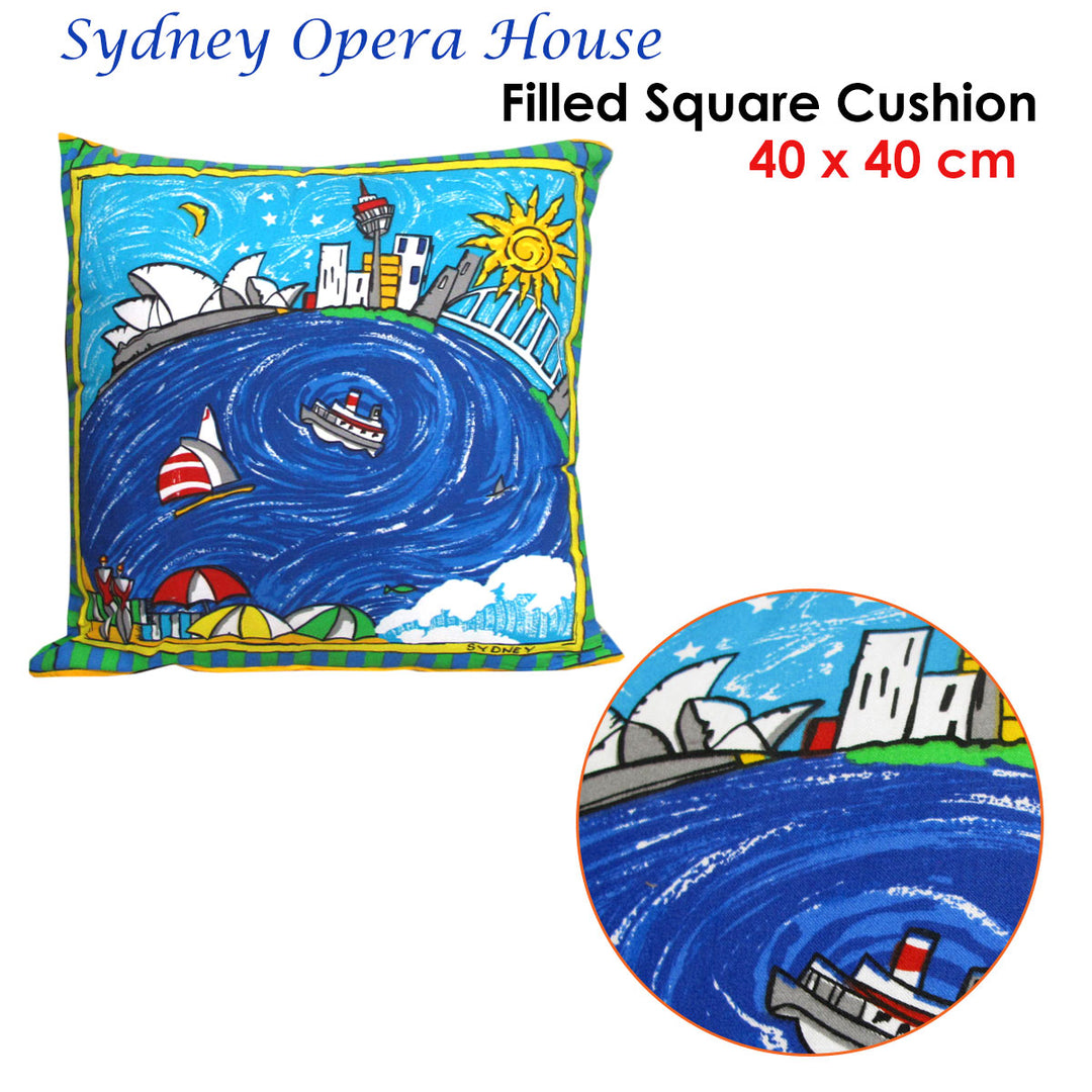 Rapee Sydney Opera House Filled Cushion 40 x 40 cm