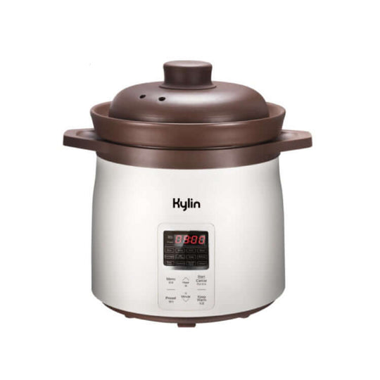 Kylin Electric Purple Clay Pot Slow Cooker 5L - Affordable quality for DIY cooking, perfect for soups and stews.