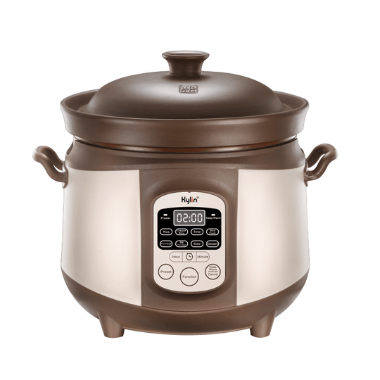 Kylin Electric Purple Clay Pot Slow Cooker 4L K2022, affordable luxury for DIY cooking, featuring authentic Chinese ZiSha clay.