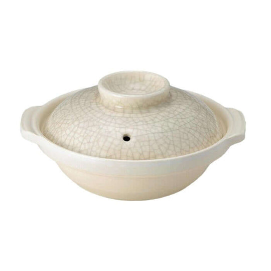 Donabe Japanese clay pot, 31cm ceramic hot pot, ideal for soups and stews, affordable quality kitchenware.