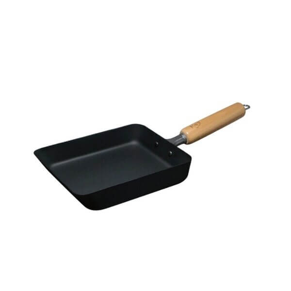 TAKUMI Tamagoyaki small fry pan with wooden handle, ideal for making omelets, DIY cooking, and affordable luxury meal prep.