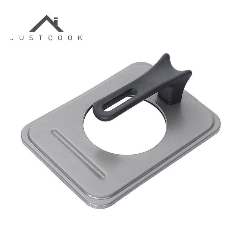 Justcook Grey Tamago Fry Pan Lid, 13x18cm, Aluminium, Affordable DIY kitchen accessory with quality design.