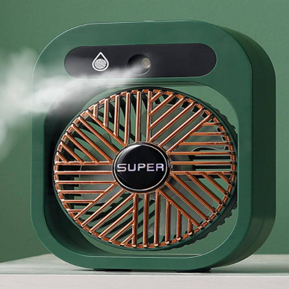 DSZ Product, feed-cond-new, feed-sl-DSZ Freight Payable, newJy Ice Fog Usb Air Conditioning Mist Humidfier Mini Fan - Green - Premium Appliances > Fans > Portable Fans from Jy ! Shop Online Buy Now at S & D's Value Store Family Business Best Customer ServiceDSZ Product, feed-cond-new, feed-sl-DSZ Freight Payable, new