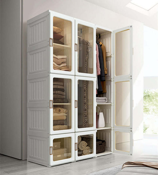 DSZ Product, feed-cond-new, feed-sl-DSZ Freight Payable, newKylin Cubes Storage Folding Cabinet Wardrobe With 12 Grids & 8 Doors & 2 Hangers - Premium Home & Garden > Storage > Clothing & Wardrobe Storage from Kylin ! Shop Online Buy Now at S & D's Value Store Family Business Best Customer ServiceDSZ Product, feed-cond-new, feed-sl-DSZ Freight Payable, new