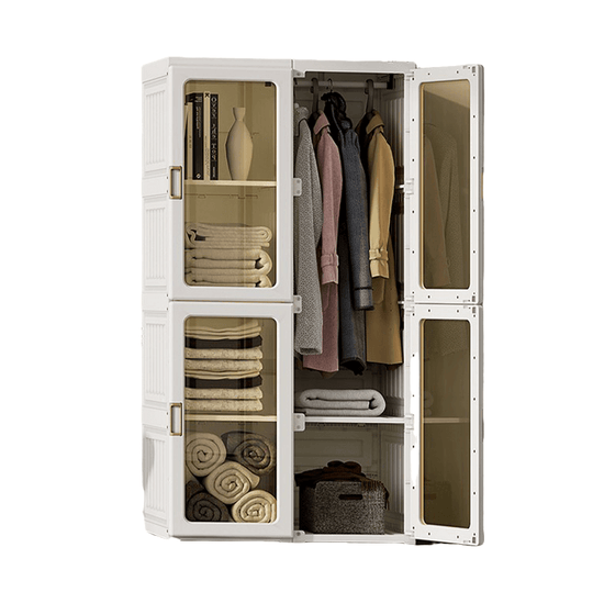 DSZ Product, feed-cond-new, feed-sl-DSZ Freight Payable, newKylin Cubes Storage Folding Cabinet Wardrobe With 8 Grids & 4 Doors & 1 Hanger - Premium Home & Garden > Storage > Clothing & Wardrobe Storage from Kylin ! Shop Online Buy Now at S & D's Value Store Family Business Best Customer ServiceDSZ Product, feed-cond-new, feed-sl-DSZ Freight Payable, new