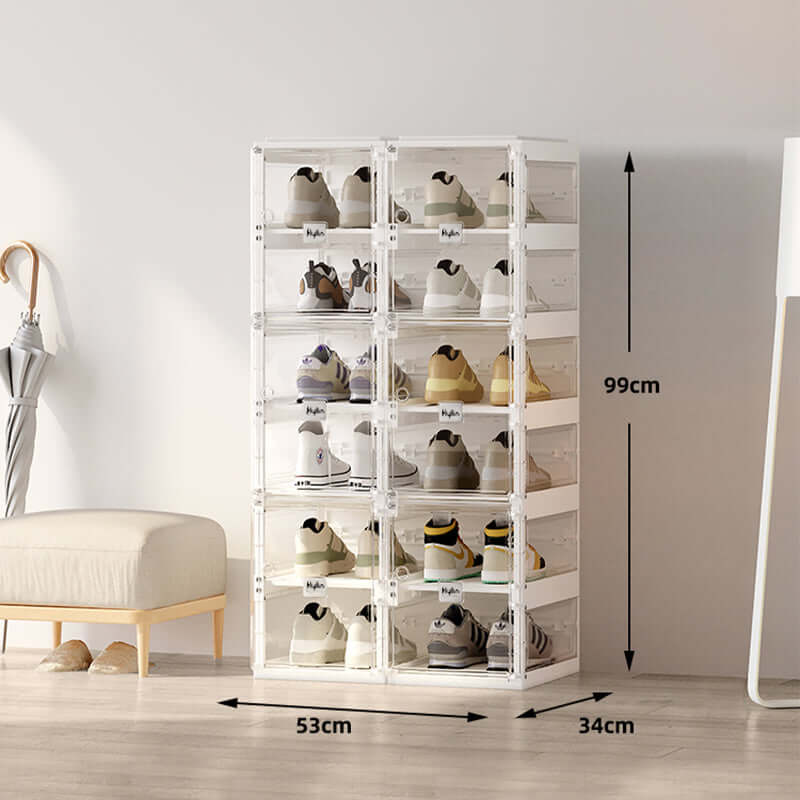 DSZ Product, feed-cond-new, feed-sl-DSZ Freight Payable, newKylin Cubes Storage Folding Shoe Box With 2 Column & 12 Grids & 6 Clear Door - Premium Home & Garden > Storage > Storage Boxes from Kylin ! Shop Online Buy Now at S & D's Value Store Family Business Best Customer ServiceDSZ Product, feed-cond-new, feed-sl-DSZ Freight Payable, new