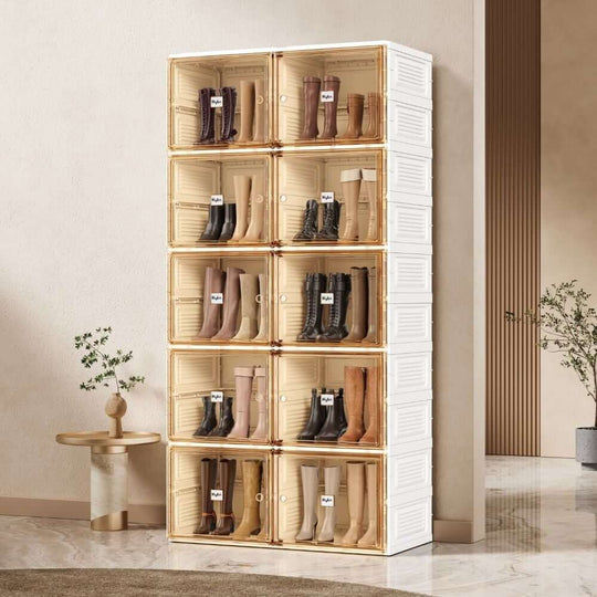 DSZ Product, feed-cond-new, feed-sl-DSZ Freight Payable, newKylin Cubes Storage Folding Shoe Cabinet With 2 Column & 10 Grids & 10 Brown Door - Premium Home & Garden > Storage > Storage Boxes from Kylin ! Shop Online Buy Now at S & D's Value Store Family Business Best Customer ServiceDSZ Product, feed-cond-new, feed-sl-DSZ Freight Payable, new