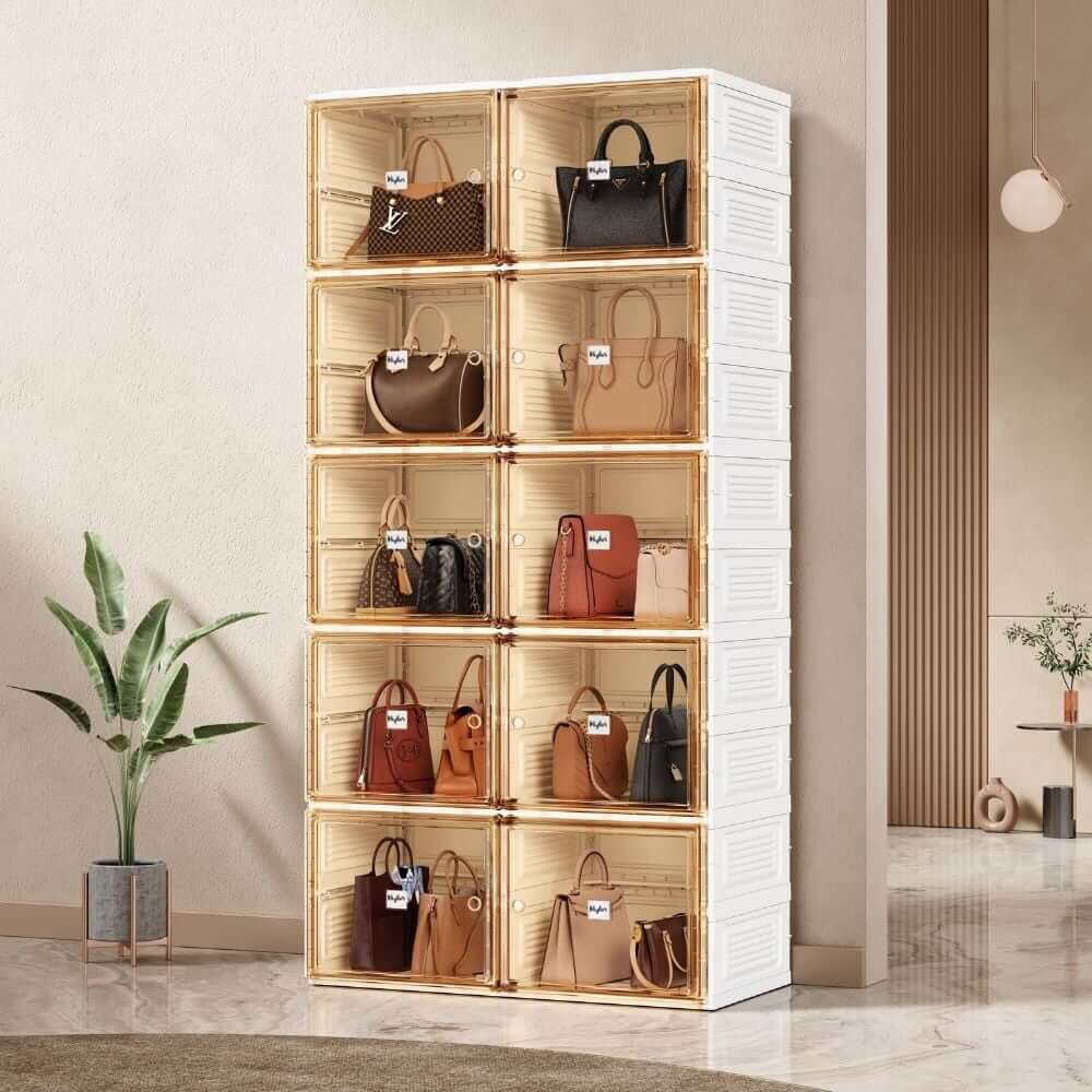 DSZ Product, feed-cond-new, feed-sl-DSZ Freight Payable, newKylin Cubes Storage Folding Shoe Cabinet With 2 Column & 10 Grids & 10 Brown Door - Premium Home & Garden > Storage > Storage Boxes from Kylin ! Shop Online Buy Now at S & D's Value Store Family Business Best Customer ServiceDSZ Product, feed-cond-new, feed-sl-DSZ Freight Payable, new