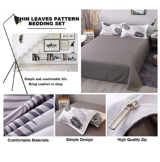 DSZ Product, feed-cond-new, feed-sl-DSZ Freight PayablePalm Leaves Pattern Aloe Cotton Flat Sheet Quilt Cover Pillowcases 4Pcs Bedding Set (Queen) - Premium Home & Garden > Bedding > Bed Sheets from Jr Joyreap ! Shop Online Buy Now at S & D's Value Store Family Business Best Customer ServiceDSZ Product, feed-cond-new, feed-sl-DSZ Freight Payable