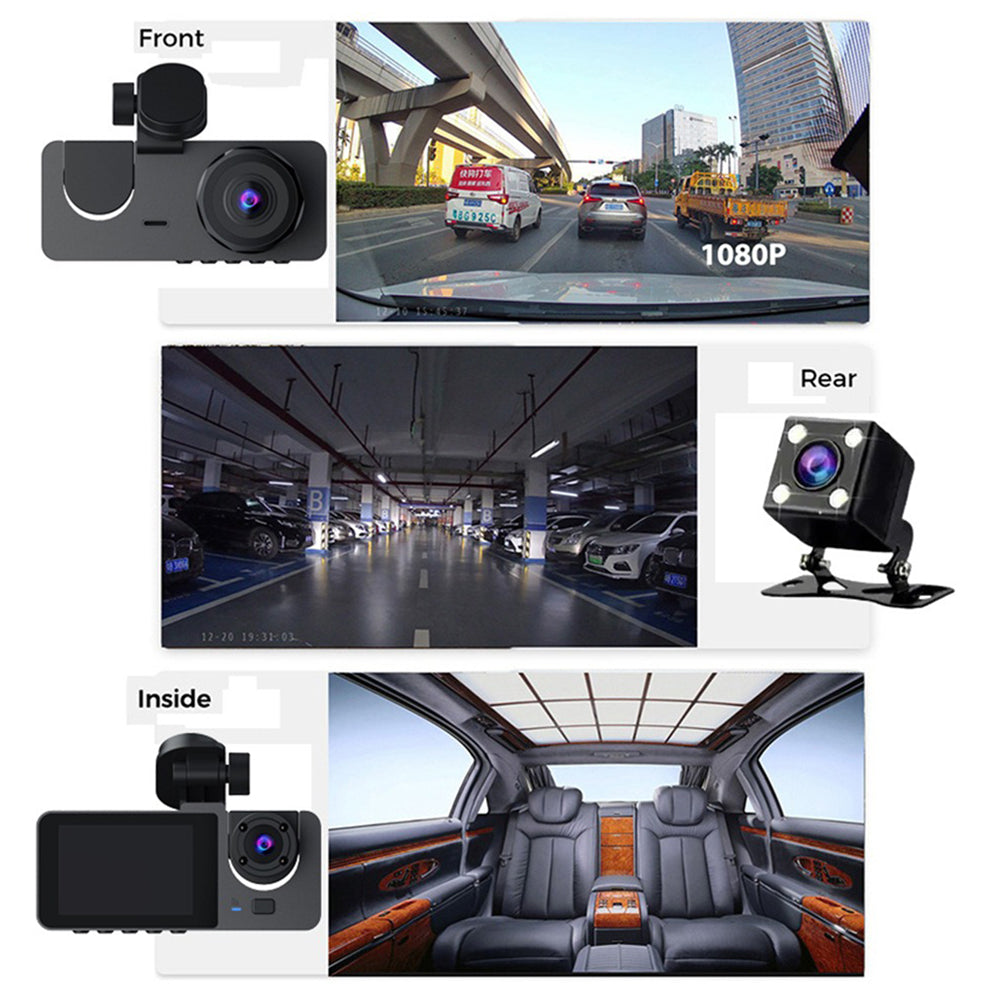 DSZ Product, feed-cond-new, feed-sl-DSZ Freight Payable, new3 Channel Car Dvr Hd 1080P Vehicle Dash Cam Three Way Camera Dvrs Recorder With 32 Gb Card - Premium Electronics > Business & Home Security > Security Cameras & Accessories from Jr Joyreap ! Shop Online Buy Now at S & D's Value Store Family Business Best Customer ServiceDSZ Product, feed-cond-new, feed-sl-DSZ Freight Payable, new