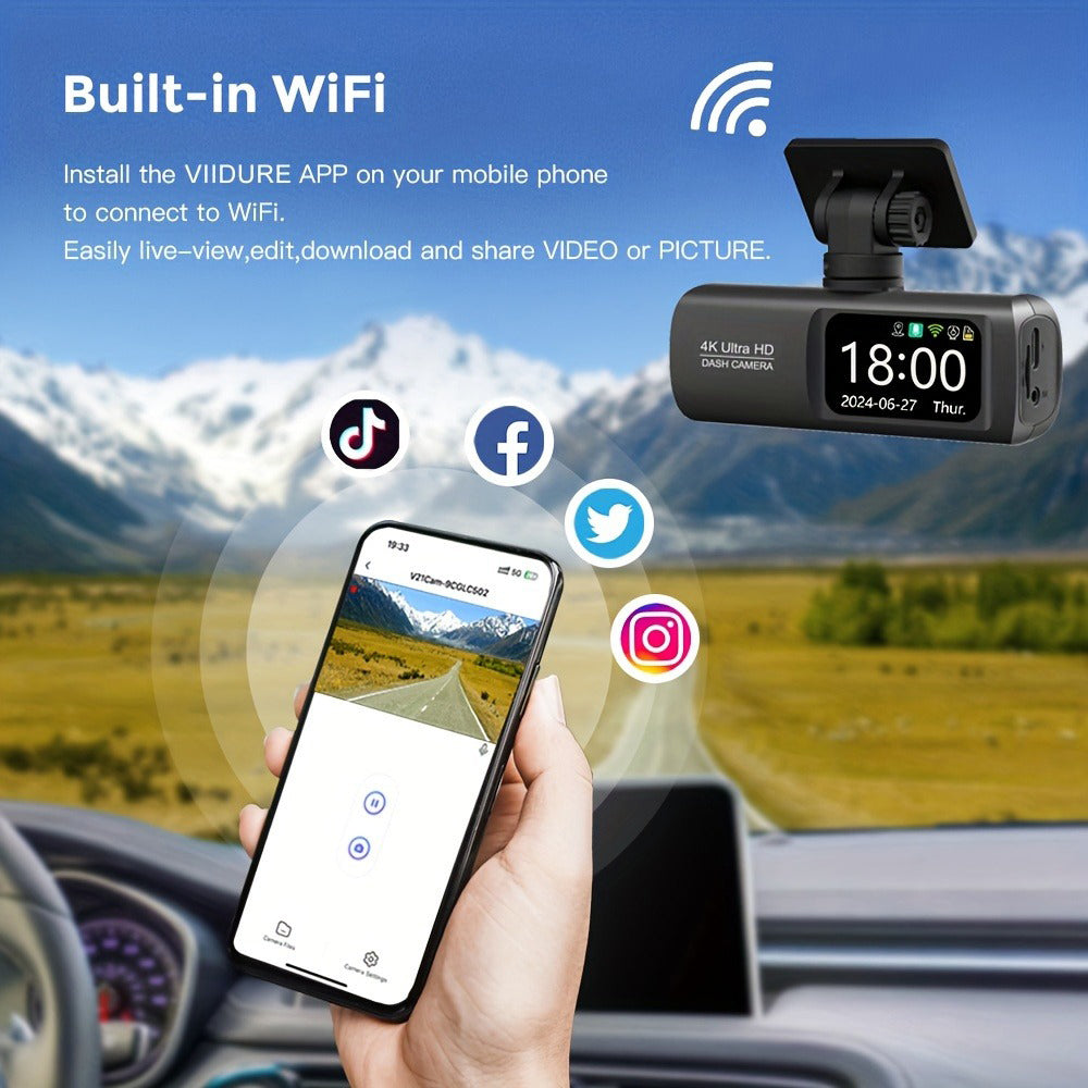 DSZ Product, feed-cond-new, feed-sl-DSZ Freight Payable, new4K Front And Rear Dual Dash Cam Wifi Gps Car Camera With 64Gb Sd Card - Premium Electronics > Business & Home Security > Security Cameras & Accessories from Jr Joyreap ! Shop Online Buy Now at S & D's Value Store Family Business Best Customer ServiceDSZ Product, feed-cond-new, feed-sl-DSZ Freight Payable, new