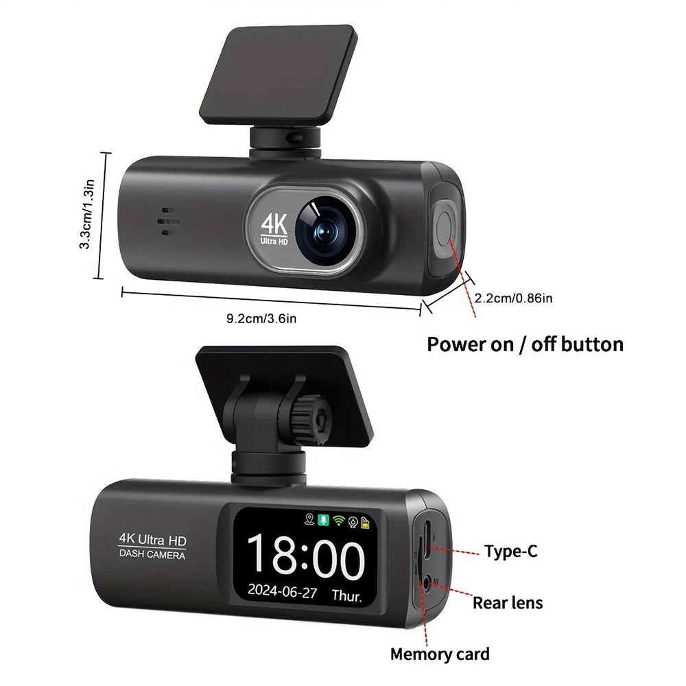 DSZ Product, feed-cond-new, feed-sl-DSZ Freight Payable, new4K Front And Rear Dual Dash Cam Wifi Gps Car Camera With 64Gb Sd Card - Premium Electronics > Business & Home Security > Security Cameras & Accessories from Jr Joyreap ! Shop Online Buy Now at S & D's Value Store Family Business Best Customer ServiceDSZ Product, feed-cond-new, feed-sl-DSZ Freight Payable, new