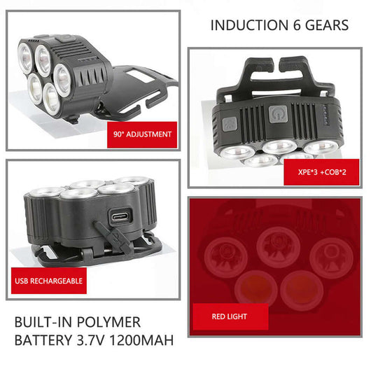 DSZ Product, feed-cond-new, feed-sl-DSZ Freight Payable, new6 Modes Led Head Torch Induction Headlight Camping Cob Infrared Strong Lights - Premium Outdoor Recreation > Camping > Camping Lights & Lanterns from Jr Joyreap ! Shop Online Buy Now at S & D's Value Store Family Business Best Customer ServiceDSZ Product, feed-cond-new, feed-sl-DSZ Freight Payable, new