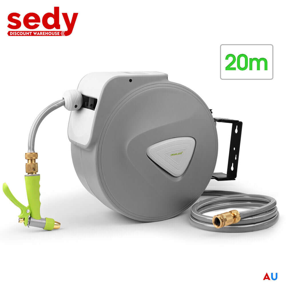 DSZ Product, feed-cond-new, feed-sl-DSZ Freight PayableGarden Spray Gun Auto Rewind Wall Water Hose Mount Hose Reel 20M Retractable - Premium Home & Garden > Garden Tools > Garden Hoses from Sedy ! Shop Online Buy Now at S & D's Value Store Family Business Best Customer ServiceDSZ Product, feed-cond-new, feed-sl-DSZ Freight Payable