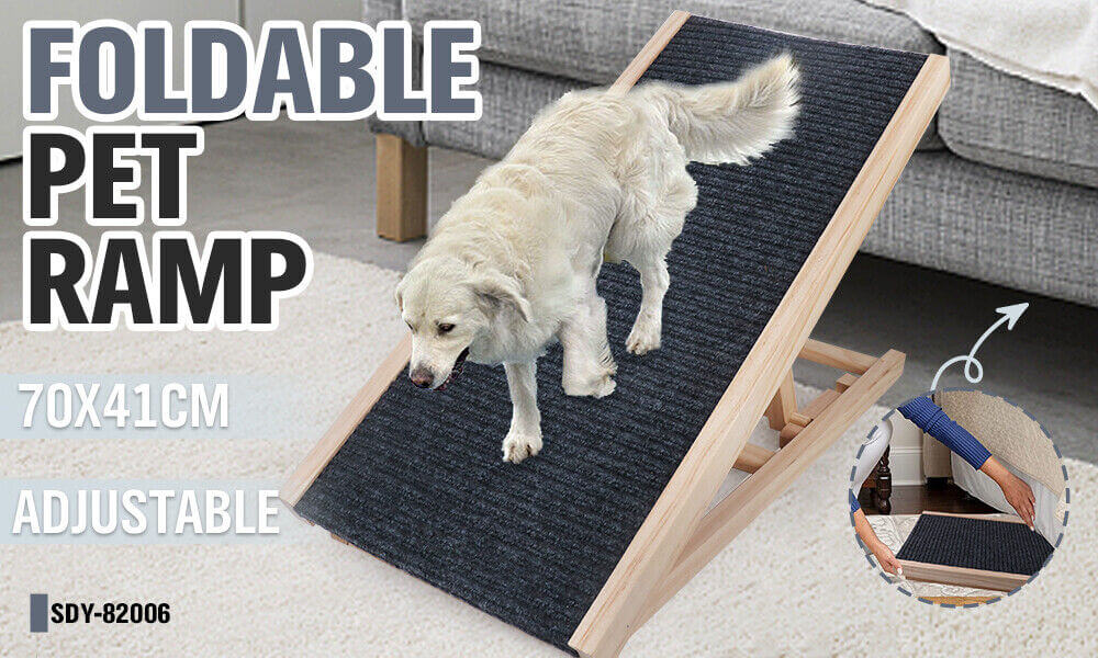 DSZ Product, feed-cond-new, feed-sl-DSZ Freight Payable, newVaka 70Cm Foldable Dog Pet Ramp Adjustable Height Dogs Stairs For Bed Sofa 82006 - Premium Pet Care > Dog Supplies > Dog Steps & Ramps from Sedy ! Shop Online Buy Now at S & D's Value Store Family Business Best Customer ServiceDSZ Product, feed-cond-new, feed-sl-DSZ Freight Payable, new