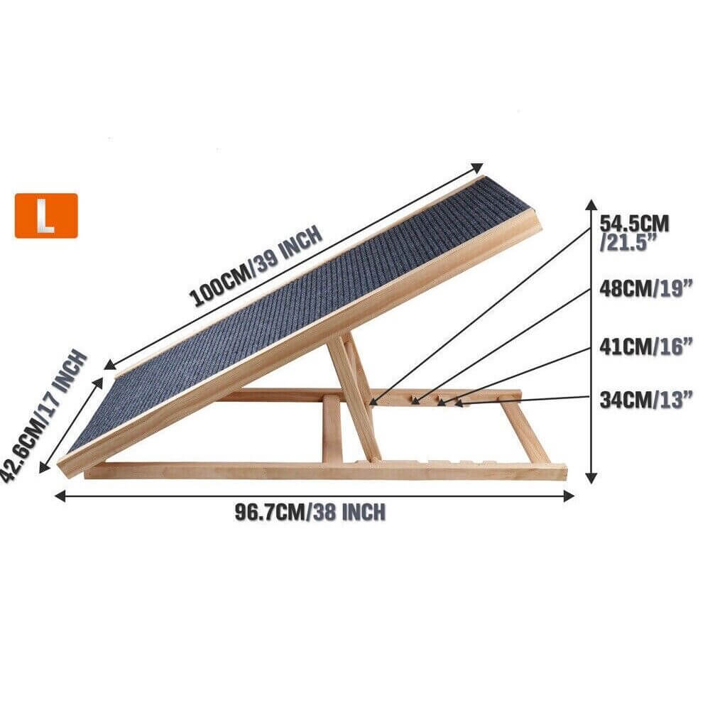 DSZ Product, feed-cond-new, feed-sl-DSZ Freight Payable, newVaka 100Cm Foldable Dog Pet Ramp Adjustable Height Dogs Stairs For Bed Sofa 82007 - Premium Pet Care > Dog Supplies > Dog Steps & Ramps from Sedy ! Shop Online Buy Now at S & D's Value Store Family Business Best Customer ServiceDSZ Product, feed-cond-new, feed-sl-DSZ Freight Payable, new