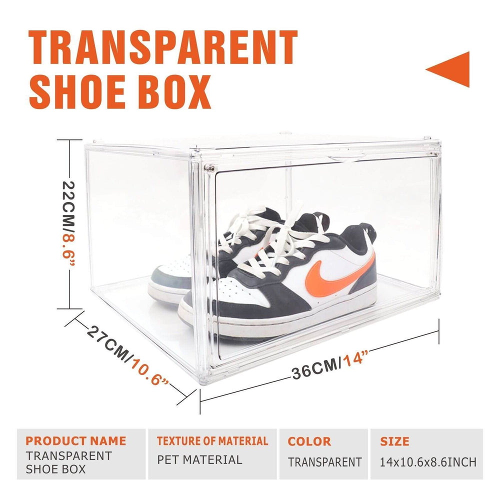 DSZ Product, feed-cond-new, feed-sl-DSZ Freight Payable, new10Pc  Stackable Shoe Display Box Hard Acrylic Sneaker Storage Containers Case - Premium Home & Garden > Storage > Storage Boxes from Sedy ! Shop Online Buy Now at S & D's Value Store Family Business Best Customer ServiceDSZ Product, feed-cond-new, feed-sl-DSZ Freight Payable, new