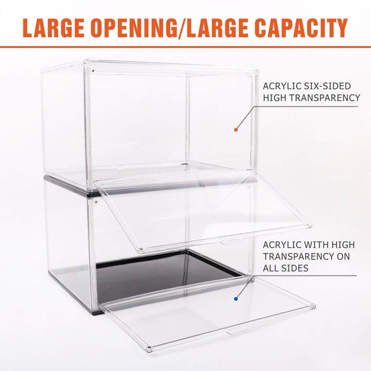 DSZ Product, feed-cond-new, feed-sl-DSZ Freight Payable, new10Pc  Stackable Shoe Display Box Hard Acrylic Sneaker Storage Containers Case - Premium Home & Garden > Storage > Storage Boxes from Sedy ! Shop Online Buy Now at S & D's Value Store Family Business Best Customer ServiceDSZ Product, feed-cond-new, feed-sl-DSZ Freight Payable, new