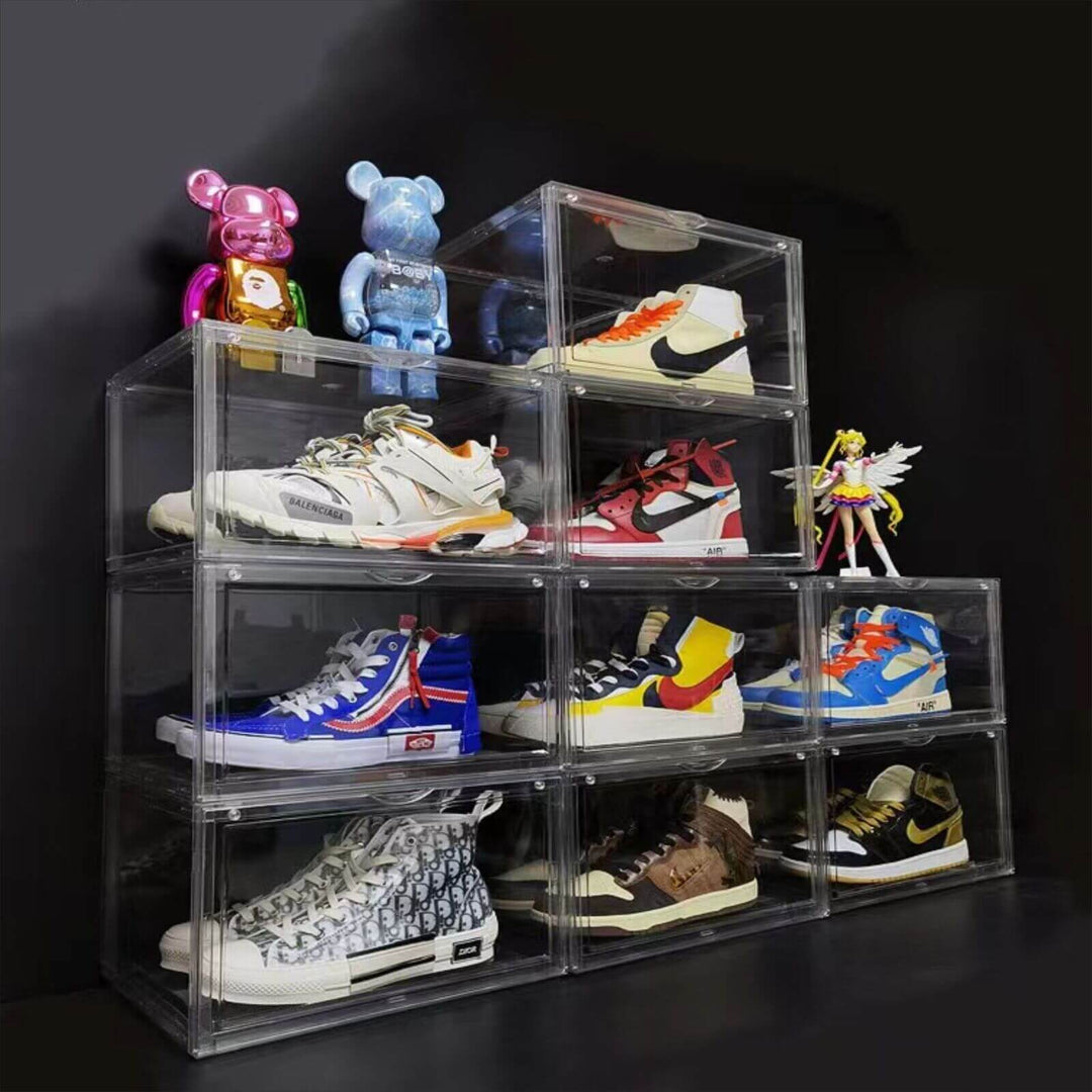 DSZ Product, feed-cond-new, feed-sl-DSZ Freight Payable, new10Pc  Black Stackable Shoe Display Box Hard Acrylic Sneaker Storage Containers Case - Premium Home & Garden > Storage > Storage Boxes from Sedy ! Shop Online Buy Now at S & D's Value Store Family Business Best Customer ServiceDSZ Product, feed-cond-new, feed-sl-DSZ Freight Payable, new