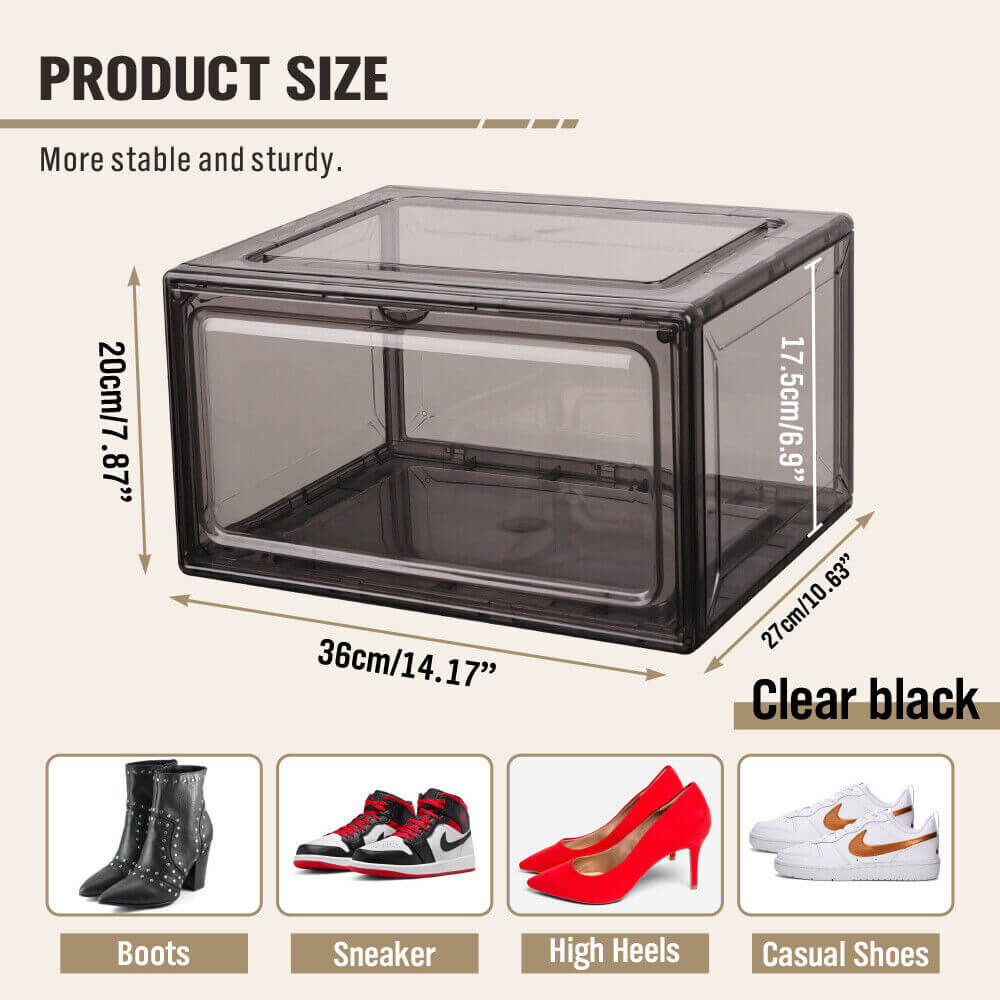 DSZ Product, feed-cond-new, feed-sl-DSZ Freight Payable, new20Pcs Premium Acrylic Shoe Box Sneaker Display Storage Case  Boxes Magnetic Door Au - Premium Home & Garden > Storage > Storage Boxes from Sedy ! Shop Online Buy Now at S & D's Value Store Family Business Best Customer ServiceDSZ Product, feed-cond-new, feed-sl-DSZ Freight Payable, new