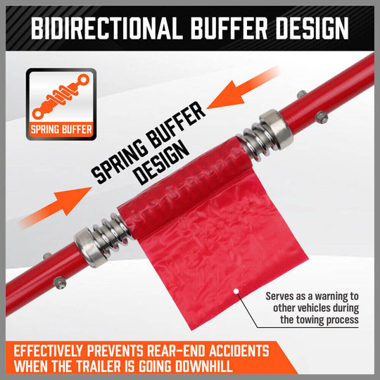 DSZ Product, feed-cond-new, feed-sl-DSZ Freight Payable, new3Pcs 2 Ton Trailer Hitch 186Cm Heavy Duty Tow Bar 4Wd Trailer Spring Buffer Au - Premium Outdoor Recreation > Camping > Caravan Accessories from Sedy ! Shop Online Buy Now at S & D's Value Store Family Business Best Customer ServiceDSZ Product, feed-cond-new, feed-sl-DSZ Freight Payable, new
