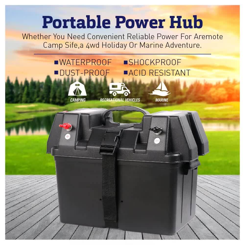 DSZ Product, feed-cond-new, feed-sl-DSZ Freight Payable, new12V 100Ah Deep Cycle Battery Box Portable Power Storage Marine Solar Usb Camping - Premium Outdoor Recreation > Camping > Batteries & Generators from Horusdy ! Shop Online Buy Now at S & D's Value Store Family Business Best Customer ServiceDSZ Product, feed-cond-new, feed-sl-DSZ Freight Payable, new