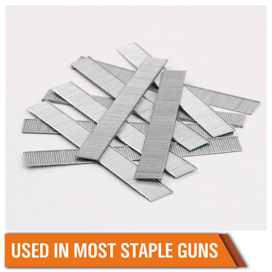 Affordable silver brad nails for staple guns, ideal for quality DIY projects and carpentry work.