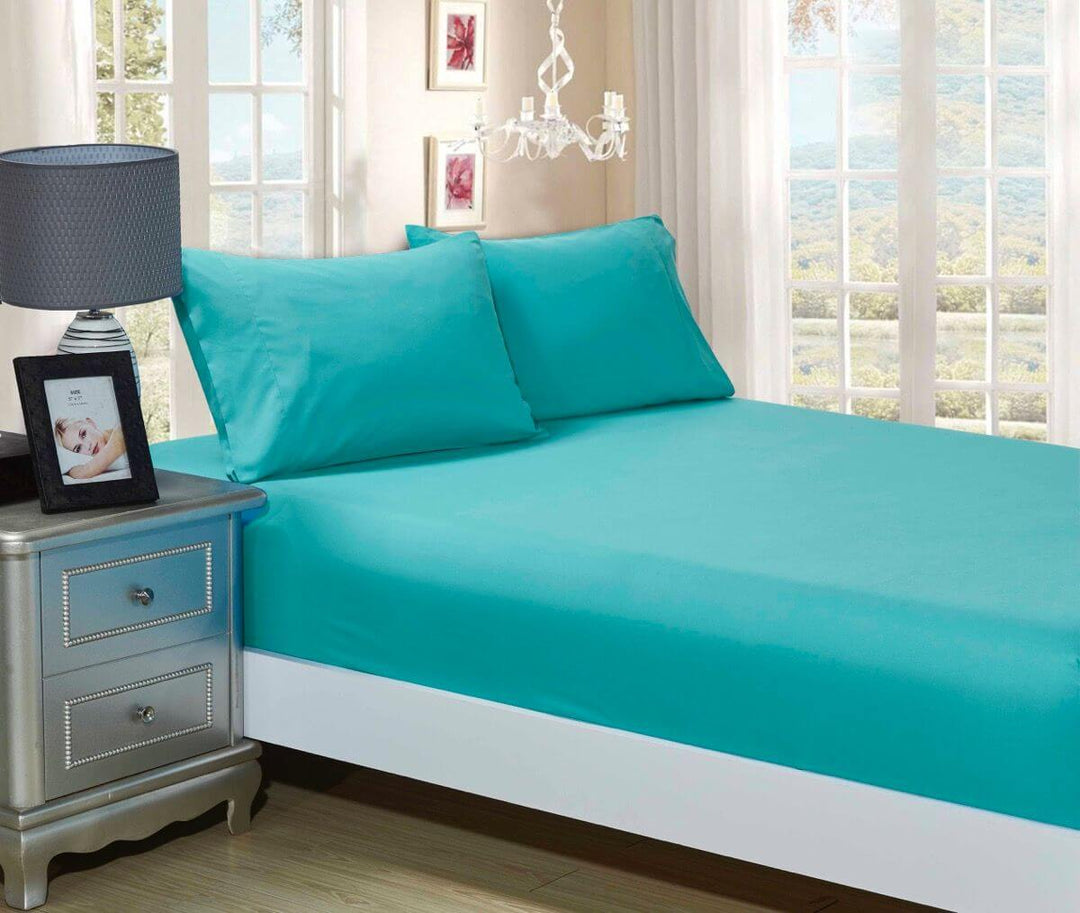 DSZ Product, feed-cond-new, feed-sl-DSZ Freight Payable1000Tc Ultra Soft Fitted Sheet & 2 Pillowcases Set - Double Size Bed - Teal - Premium Home & Garden > Bedding > Bed Sheets from Fabric Fantastic ! Shop Online Buy Now at S & D's Value Store Family Business Best Customer ServiceDSZ Product, feed-cond-new, feed-sl-DSZ Freight Payable