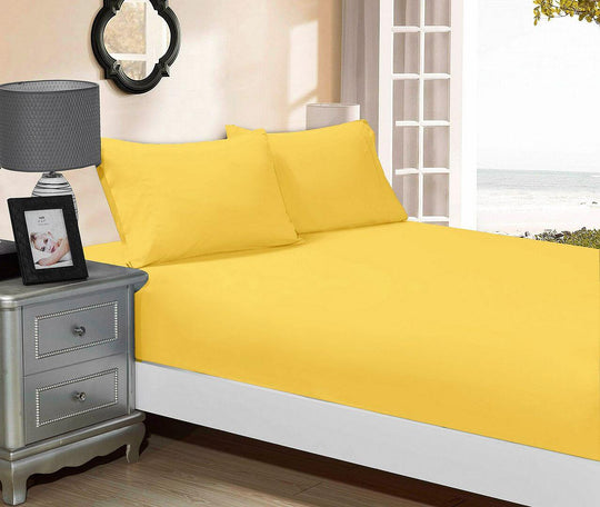 DSZ Product, feed-cond-new, feed-sl-DSZ Freight Payable1000Tc Ultra Soft Fitted Sheet & 2 Pillowcases Set - Double Size Bed - Yellow - Premium Home & Garden > Bedding > Bed Sheets from Fabric Fantastic ! Shop Online Buy Now at S & D's Value Store Family Business Best Customer ServiceDSZ Product, feed-cond-new, feed-sl-DSZ Freight Payable