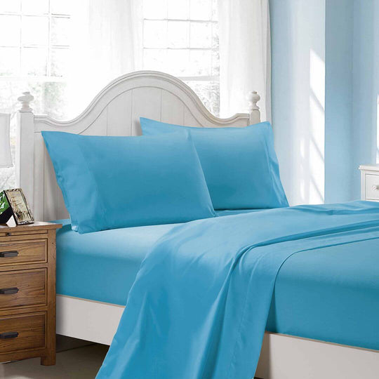 DSZ Product, feed-cond-new, feed-sl-DSZ Freight Payable1000Tc Ultra Soft Double Size Bed Light Blue Flat & Fitted Sheet Set - Premium Home & Garden > Bedding > Bed Sheets from Fabric Fantastic ! Shop Online Buy Now at S & D's Value Store Family Business Best Customer ServiceDSZ Product, feed-cond-new, feed-sl-DSZ Freight Payable