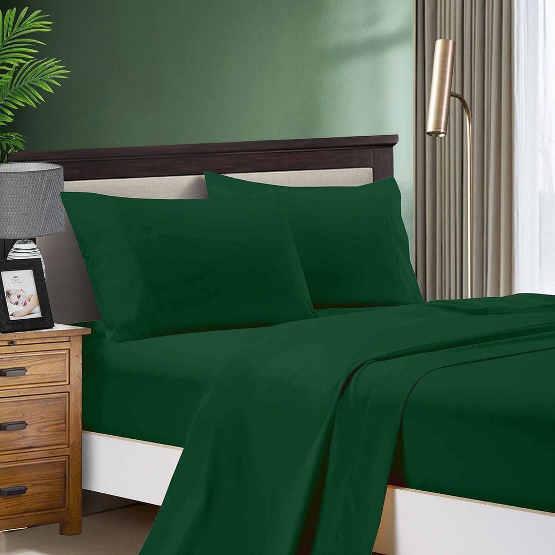 DSZ Product, feed-cond-new, feed-sl-DSZ Freight Payable1000Tc Ultra Soft Double Size Bed Dark Green Flat & Fitted Sheet Set - Premium Home & Garden > Bedding > Bed Sheets from Fabric Fantastic ! Shop Online Buy Now at S & D's Value Store Family Business Best Customer ServiceDSZ Product, feed-cond-new, feed-sl-DSZ Freight Payable