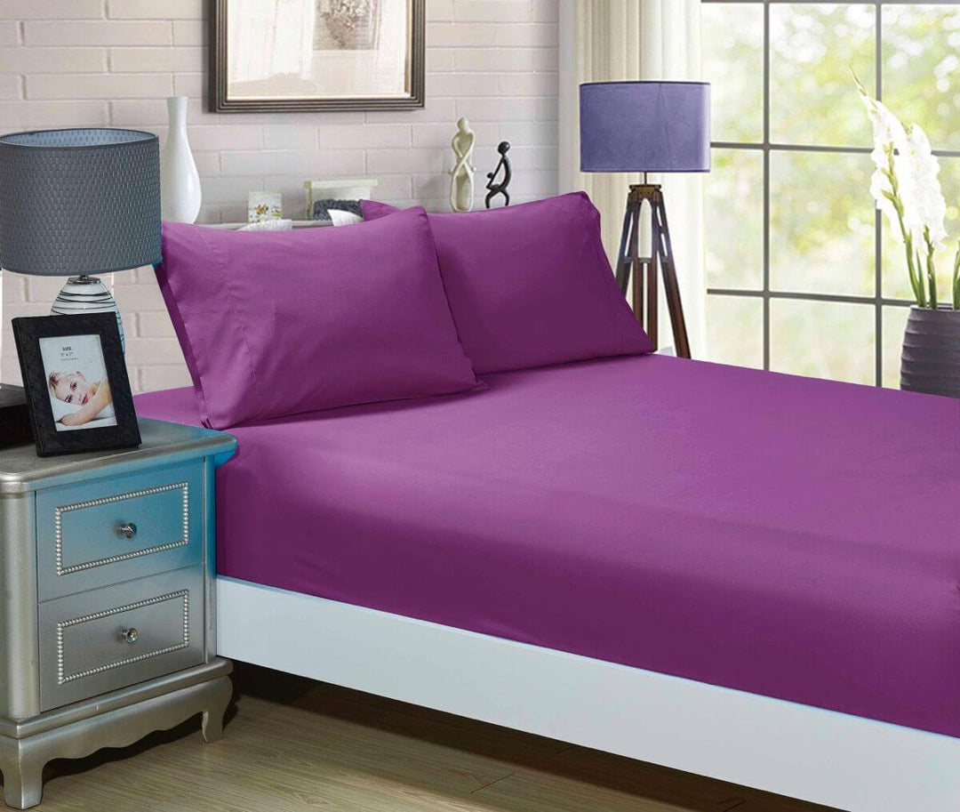 DSZ Product, feed-cond-new, feed-sl-DSZ Freight Payable1000Tc Ultra Soft Fitted Sheet & 2 Pillowcases Set - Queen Size Bed - Purple - Premium Home & Garden > Bedding > Bed Sheets from Fabric Fantastic ! Shop Online Buy Now at S & D's Value Store Family Business Best Customer ServiceDSZ Product, feed-cond-new, feed-sl-DSZ Freight Payable