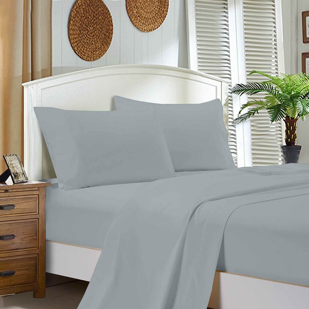 DSZ Product, feed-cond-new, feed-sl-DSZ Freight Payable1000Tc Queen Size Bed Soft Flat & Fitted Sheet Set Silver - Premium Home & Garden > Bedding > Bed Sheets from Fabric Fantastic ! Shop Online Buy Now at S & D's Value Store Family Business Best Customer ServiceDSZ Product, feed-cond-new, feed-sl-DSZ Freight Payable