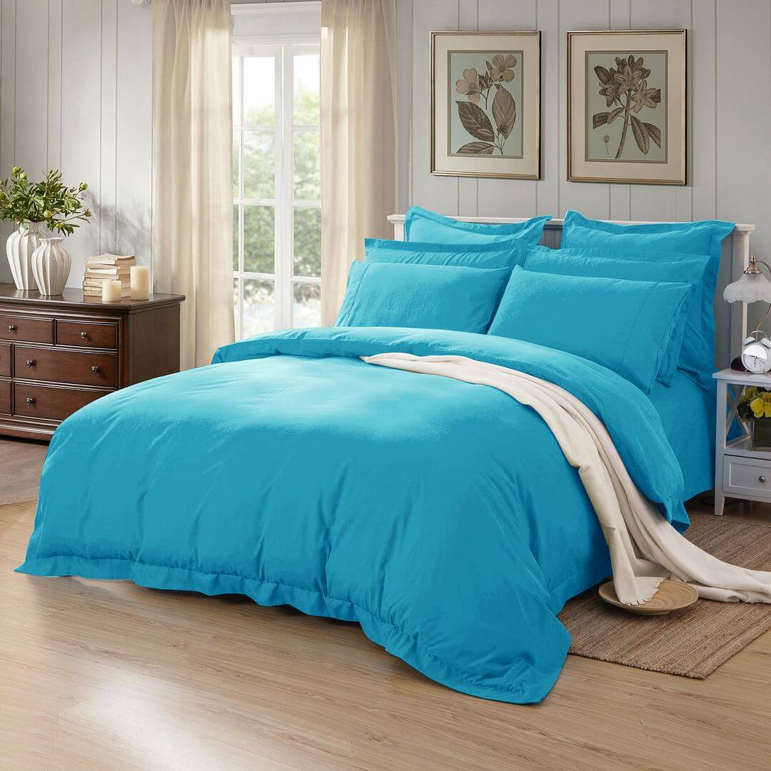 DSZ Product, feed-cond-new, feed-sl-DSZ Freight Payable1000Tc Tailored Double Size Light Blue Duvet Quilt Cover Set - Premium Home & Garden > Bedding > Duvet Covers from Fabric Fantastic ! Shop Online Buy Now at S & D's Value Store Family Business Best Customer ServiceDSZ Product, feed-cond-new, feed-sl-DSZ Freight Payable