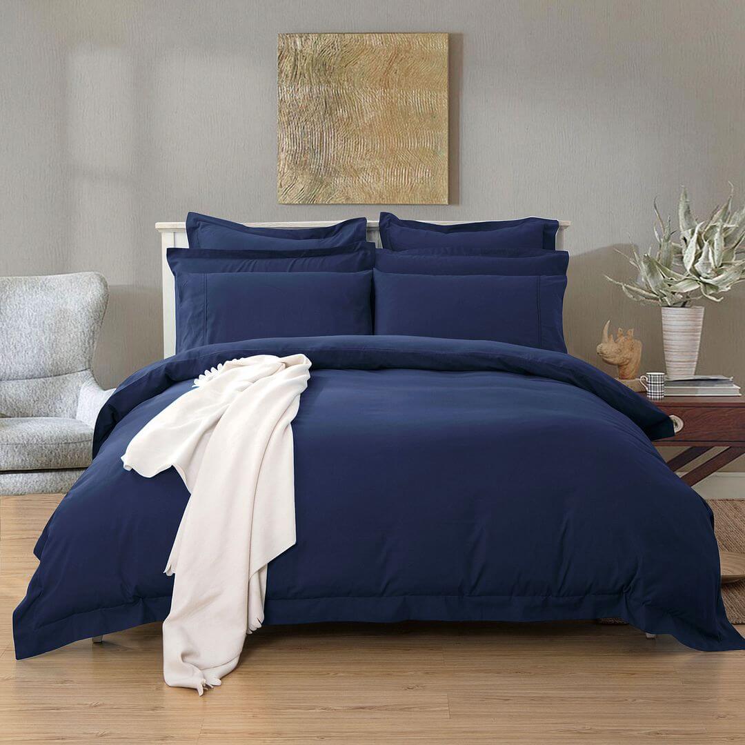 DSZ Product, feed-cond-new, feed-sl-DSZ Freight Payable1000Tc Tailored Double Size Quilt/Duvet Cover Set - Midnight Blue - Premium Home & Garden > Bedding > Duvet Covers from Fabric Fantastic ! Shop Online Buy Now at S & D's Value Store Family Business Best Customer ServiceDSZ Product, feed-cond-new, feed-sl-DSZ Freight Payable