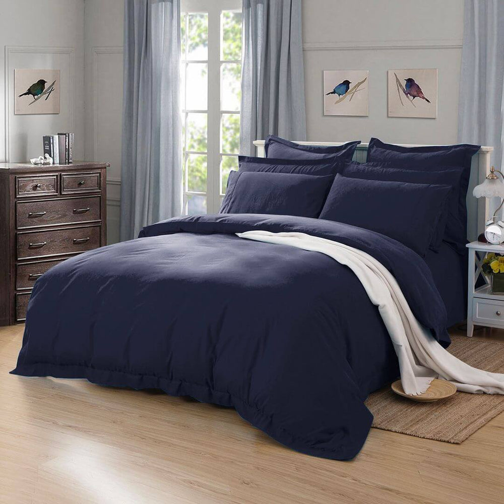 DSZ Product, feed-cond-new, feed-sl-DSZ Freight Payable1000Tc Tailored Double Size Quilt/Duvet Cover Set - Midnight Blue - Premium Home & Garden > Bedding > Duvet Covers from Fabric Fantastic ! Shop Online Buy Now at S & D's Value Store Family Business Best Customer ServiceDSZ Product, feed-cond-new, feed-sl-DSZ Freight Payable