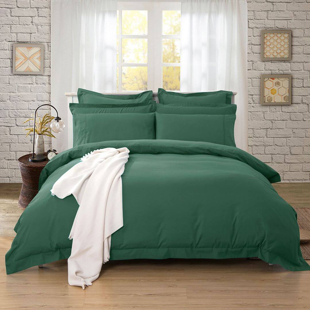 DSZ Product, feed-cond-new, feed-sl-DSZ Freight Payable1000Tc Tailored Double Size Quilt/Duvet Cover Set - Dark Green - Premium Home & Garden > Bedding > Duvet Covers from Fabric Fantastic ! Shop Online Buy Now at S & D's Value Store Family Business Best Customer ServiceDSZ Product, feed-cond-new, feed-sl-DSZ Freight Payable