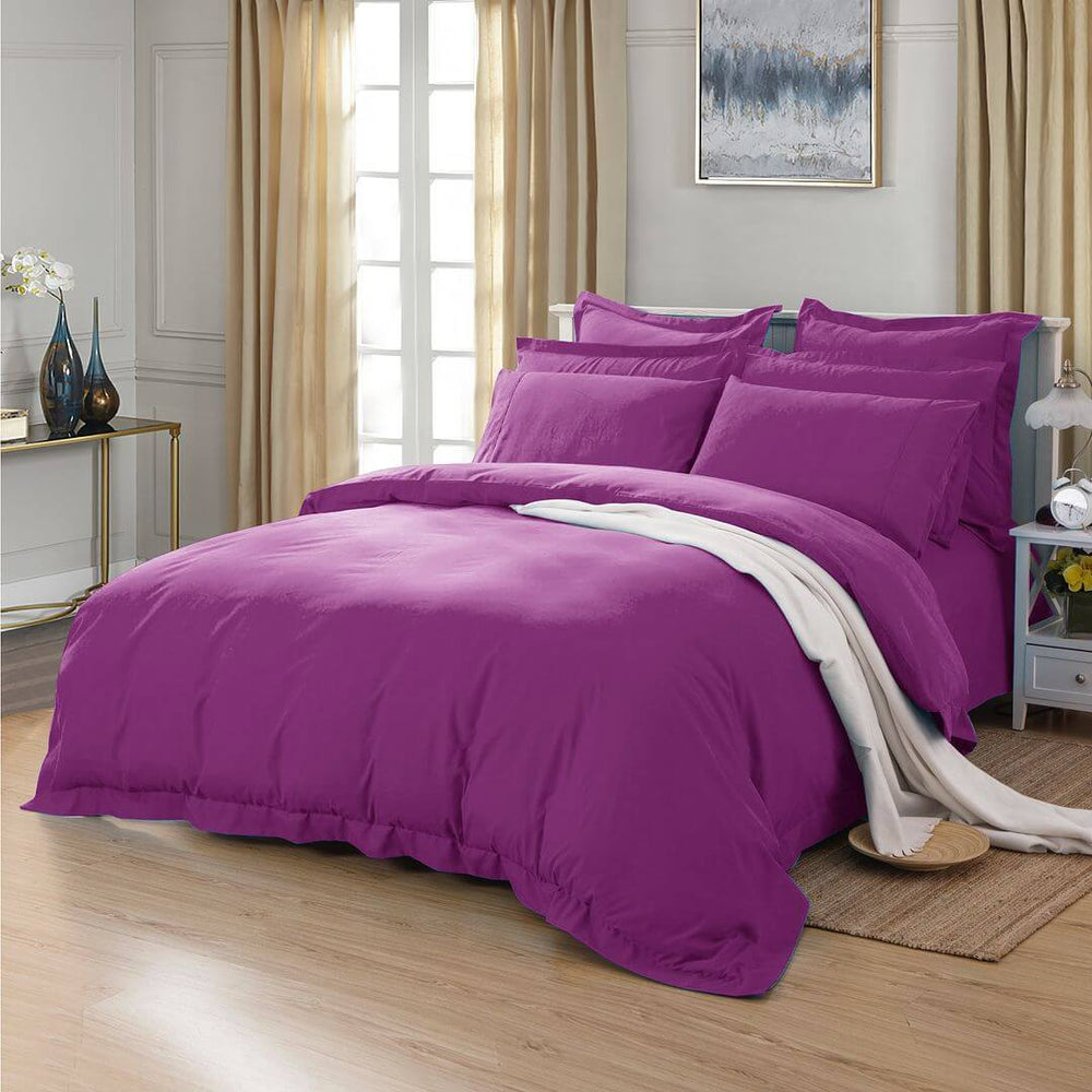 DSZ Product, feed-cond-new, feed-sl-DSZ Freight Payable1000Tc Tailored Double Size Purple Duvet Quilt Cover Set - Premium Home & Garden > Bedding > Duvet Covers from Fabric Fantastic ! Shop Online Buy Now at S & D's Value Store Family Business Best Customer ServiceDSZ Product, feed-cond-new, feed-sl-DSZ Freight Payable