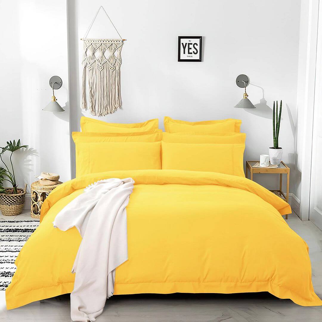 DSZ Product, feed-cond-new, feed-sl-DSZ Freight PayableTailored 1000Tc Ultra Soft Double Size Yellow Duvet Quilt Cover Set - Premium Home & Garden > Bedding > Duvet Covers from Fabric Fantastic ! Shop Online Buy Now at S & D's Value Store Family Business Best Customer ServiceDSZ Product, feed-cond-new, feed-sl-DSZ Freight Payable