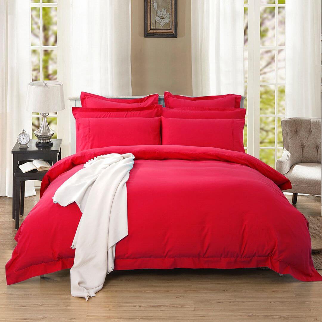 DSZ Product, feed-cond-new, feed-sl-DSZ Freight Payable1000Tc Tailored Double Size Red Duvet Quilt Cover Set - Premium Home & Garden > Bedding > Duvet Covers from Fabric Fantastic ! Shop Online Buy Now at S & D's Value Store Family Business Best Customer ServiceDSZ Product, feed-cond-new, feed-sl-DSZ Freight Payable