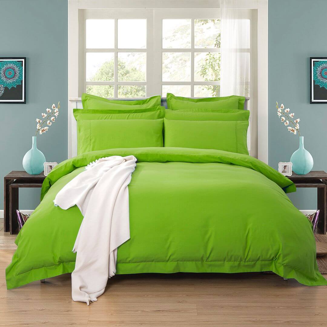 DSZ Product, feed-cond-new, feed-sl-DSZ Freight Payable1000Tc Tailored Double Size Green Duvet Quilt Cover Set - Premium Home & Garden > Bedding > Duvet Covers from Fabric Fantastic ! Shop Online Buy Now at S & D's Value Store Family Business Best Customer ServiceDSZ Product, feed-cond-new, feed-sl-DSZ Freight Payable