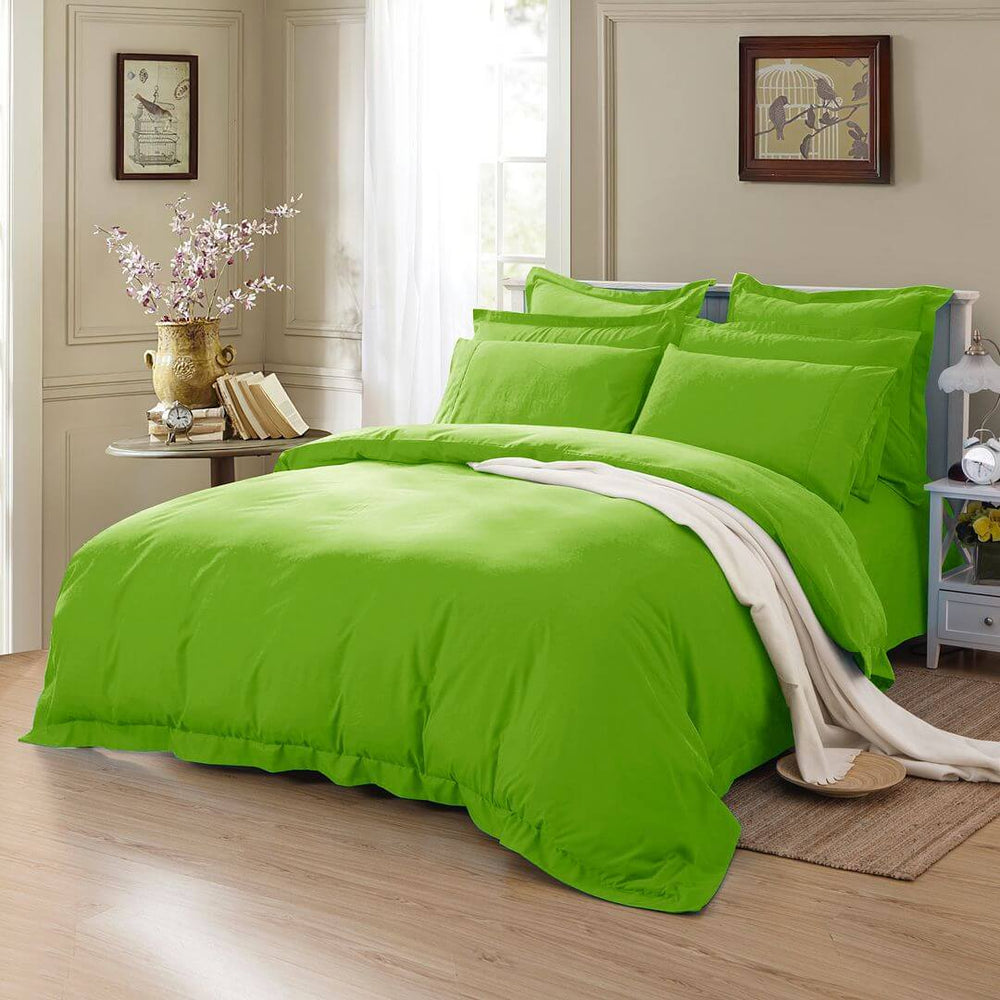 DSZ Product, feed-cond-new, feed-sl-DSZ Freight Payable1000Tc Tailored Double Size Green Duvet Quilt Cover Set - Premium Home & Garden > Bedding > Duvet Covers from Fabric Fantastic ! Shop Online Buy Now at S & D's Value Store Family Business Best Customer ServiceDSZ Product, feed-cond-new, feed-sl-DSZ Freight Payable