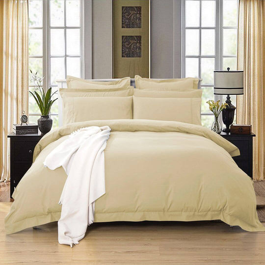 DSZ Product, feed-cond-new, feed-sl-DSZ Freight Payable1000Tc Tailored Double Size Yellow Cream Duvet Quilt Cover Set - Premium Home & Garden > Bedding > Duvet Covers from Fabric Fantastic ! Shop Online Buy Now at S & D's Value Store Family Business Best Customer ServiceDSZ Product, feed-cond-new, feed-sl-DSZ Freight Payable