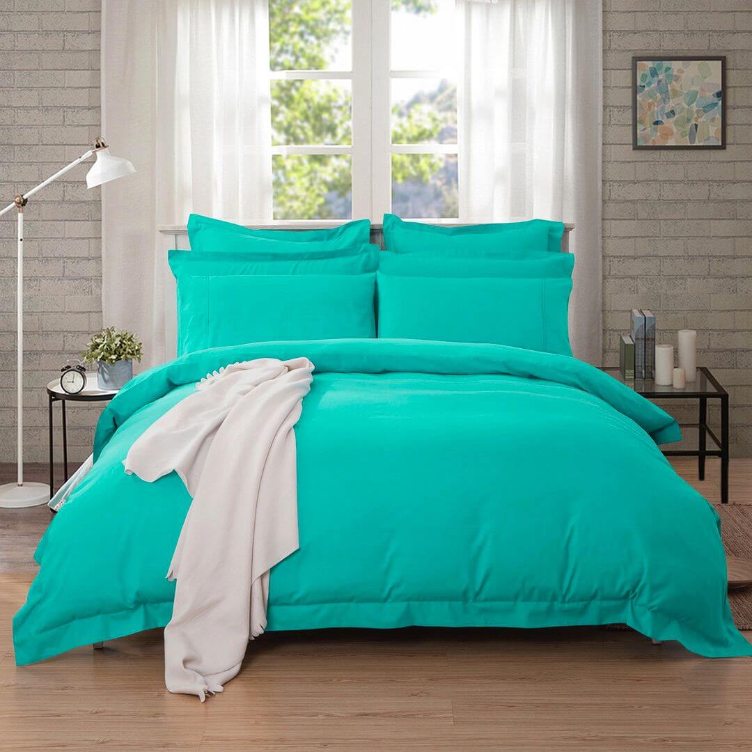 DSZ Product, feed-cond-new, feed-sl-DSZ Freight Payable1000Tc Tailored King Size Teal Duvet Quilt Cover Set - Premium Home & Garden > Bedding > Duvet Covers from Fabric Fantastic ! Shop Online Buy Now at S & D's Value Store Family Business Best Customer ServiceDSZ Product, feed-cond-new, feed-sl-DSZ Freight Payable