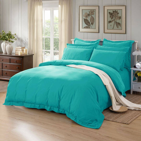 DSZ Product, feed-cond-new, feed-sl-DSZ Freight Payable1000Tc Tailored King Size Teal Duvet Quilt Cover Set - Premium Home & Garden > Bedding > Duvet Covers from Fabric Fantastic ! Shop Online Buy Now at S & D's Value Store Family Business Best Customer ServiceDSZ Product, feed-cond-new, feed-sl-DSZ Freight Payable