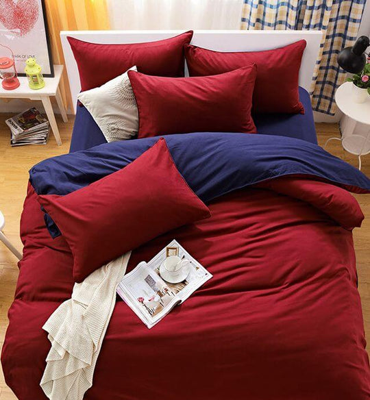 DSZ Product, feed-cond-new, feed-sl-DSZ Freight Payable1000Tc Reversible King Size Blue And Red Duvet Quilt Cover Set - Premium Home & Garden > Bedding > Duvet Covers from Fabric Fantastic ! Shop Online Buy Now at S & D's Value Store Family Business Best Customer ServiceDSZ Product, feed-cond-new, feed-sl-DSZ Freight Payable