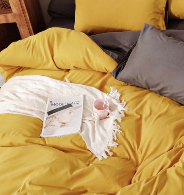 DSZ Product, feed-cond-new, feed-sl-DSZ Freight Payable1000Tc Reversible Queen Size Yellow And Grey Duvet Quilt Cover Set - Premium Home & Garden > Bedding > Duvet Covers from Fabric Fantastic ! Shop Online Buy Now at S & D's Value Store Family Business Best Customer ServiceDSZ Product, feed-cond-new, feed-sl-DSZ Freight Payable